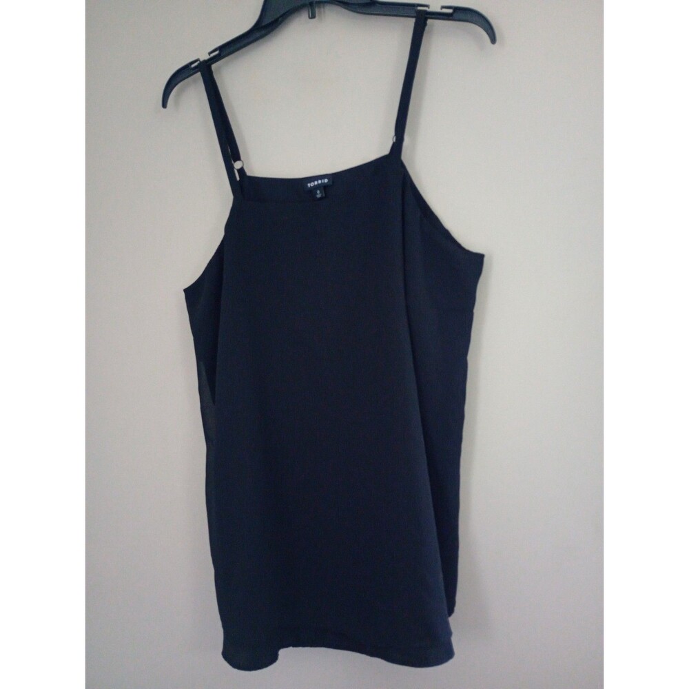 Torrid Black Sleeveless Tank Blouse Camisole Lined Size 12 Large